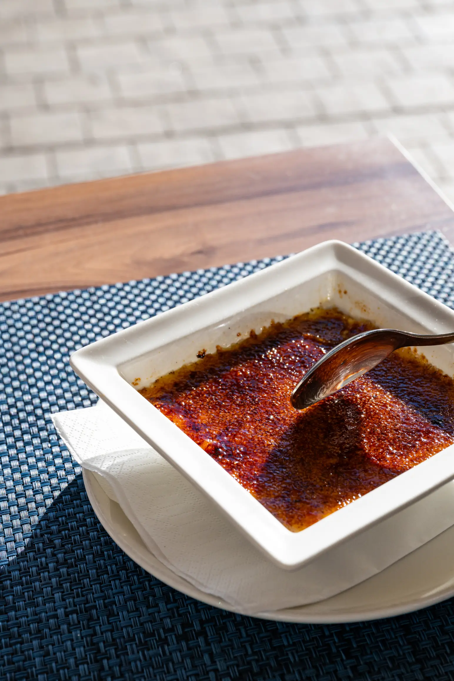 Crème brûlée à la vanille du Casa Leya