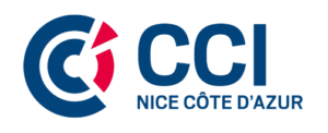 Image représentant le logo du CCI Nice, la chambre du commerce et de l'industrie qui a fait une interview avec les fondateurs du Casa Leya