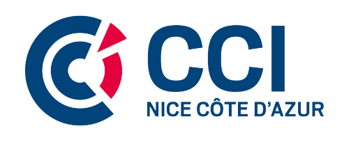 Image représentant le logo du CCI Nice, la chambre du commerce et de l'industrie qui a fait une interview avec les fondateurs du Casa Leya