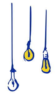 image représentant le logo ampoule du Casa Leya qui reflete l'ambiance et la décoration